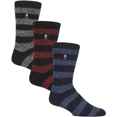 HEAT HOLDERS - 3er-Pack Multipack Herren-Thermosocken für den Winter - gestreift Mehrfarben EU 39 - 45 HEAT HOLDERS - 3er-Pack Multipack Herren-Thermosocken für den Winter - gestreift Mehrfarben EU 39 - 45