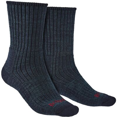 Bridgedale - Herren Wandern Midweight Merinowolle Socken -Navy Marine EU 43 - 45 Bridgedale - Herren Wandern Midweight Merinowolle Socken -Navy Marine EU 43 - 45