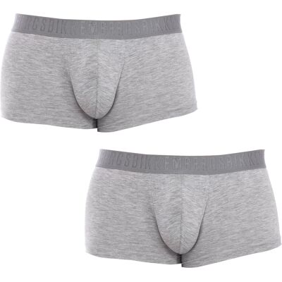 Bikkembergs Pack-2 Boxer Mode Bambus BKK1UTR03BI Mann Grau XL Bikkembergs Pack-2 Boxer Mode Bambus BKK1UTR03BI Mann Grau XL