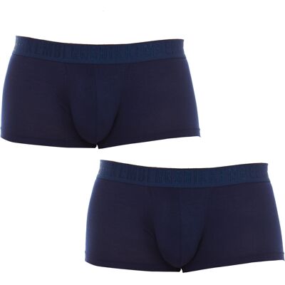 Bikkembergs Pack-2 Boxer Mode Bambus BKK1UTR03BI Mann Blau M Bikkembergs Pack-2 Boxer Mode Bambus BKK1UTR03BI Mann Blau M
