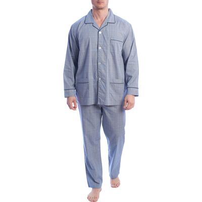 Kisses&Love Grau Pyjamas - Klassischer Baumwoll-Schlafanzug Kisses&Love Grau Pyjamas - Klassischer Baumwoll-Schlafanzug