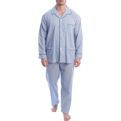 Kisses&Love KLP5 Herren Popeline Pyjamas Blau S Kisses&Love KLP5 Herren Popeline Pyjamas Blau S