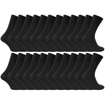Sock Snob 100% Baumwolle Herren nicht elastische atmungsaktive Socken Schwarz EU 39 - 45 Sock Snob 100% Baumwolle Herren nicht elastische atmungsaktive Socken Schwarz EU 39 - 45