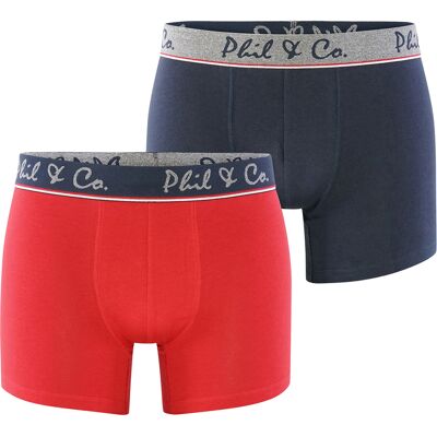 Phil & Co. Berlin Retro Pants 2-Pack Jersey Mehrfarben XL Phil & Co. Berlin Retro Pants 2-Pack Jersey Mehrfarben XL