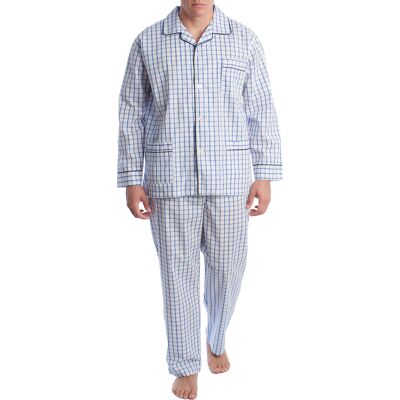 Kisses&Love Schlafanzug aus Baumwoll-Popeline für Männer KLP5 Weiß XL Kisses&Love Schlafanzug aus Baumwoll-Popeline für Männer KLP5 Weiß XL