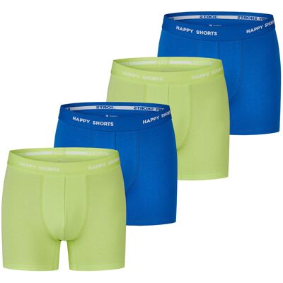 Happy Shorts Herren Retro Boxer Neon 4-Pack Retroshorts, Vintage Boxer, Mehrfarben L Happy Shorts Herren Retro Boxer Neon 4-Pack Retroshorts, Vintage Boxer, Mehrfarben L