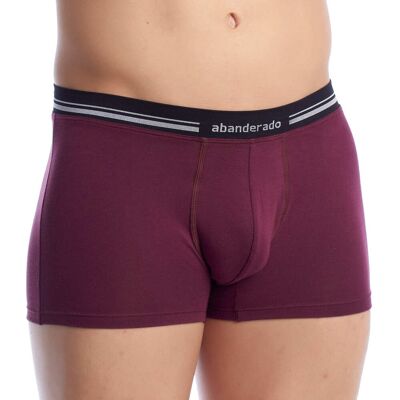 Abanderado Herren-Boxershorts aus elastischer Baumwolle mit extra weichem Bund A077I Bordo XL Abanderado Herren-Boxershorts aus elastischer Baumwolle mit extra weichem Bund A077I Bordo XL