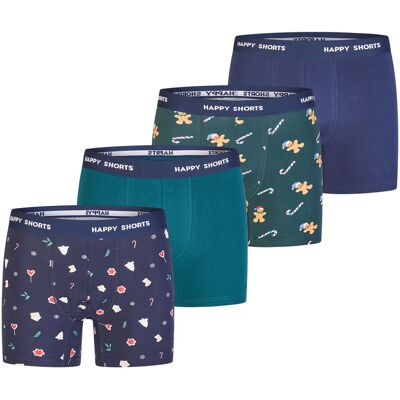 Happy Shorts Herren Boxer ChristmasBoxershorts, Unterhose, Boxerbriefs Grün M Happy Shorts Herren Boxer ChristmasBoxershorts, Unterhose, Boxerbriefs Grün M