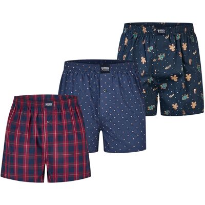 Happy Shorts Herren Boxer ChristmasBoxershorts, Unterhose, Boxerbriefs Dunkelblau M Happy Shorts Herren Boxer ChristmasBoxershorts, Unterhose, Boxerbriefs Dunkelblau M