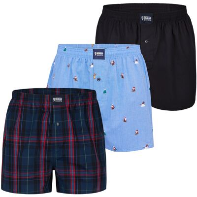 Happy Shorts Herren Boxer ChristmasBoxershorts, Unterhose, Boxerbriefs Schwarz M Happy Shorts Herren Boxer ChristmasBoxershorts, Unterhose, Boxerbriefs Schwarz M