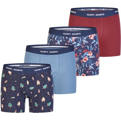 Happy Shorts Herren Boxer ChristmasBoxershorts, Unterhose, Boxerbriefs Mehrfarben XL Happy Shorts Herren Boxer ChristmasBoxershorts, Unterhose, Boxerbriefs Mehrfarben XL