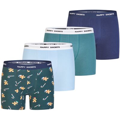 Happy Shorts Herren Boxer ChristmasBoxershorts, Unterhose, Boxerbriefs Grün M Happy Shorts Herren Boxer ChristmasBoxershorts, Unterhose, Boxerbriefs Grün M