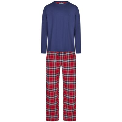 Phil & Co. Berlin Herren Pyjama Flanell Schlafanzug, Pyjama Set, Nachtwäsche Rot L Phil & Co. Berlin Herren Pyjama Flanell Schlafanzug, Pyjama Set, Nachtwäsche Rot L