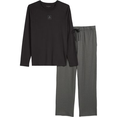 Marc O'Polo Herren Pyjama Blend & Pair CottonSchlafanzug, Pyjama Set, Nachtwäsche Schwarz M Marc O'Polo Herren Pyjama Blend & Pair CottonSchlafanzug, Pyjama Set, Nachtwäsche Schwarz M