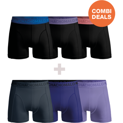 Muchachomalo Herren Boxershorts – 3+3 Stück – Herren Unterhosen Mehrfarbig S Muchachomalo Herren Boxershorts – 3+3 Stück – Herren Unterhosen Mehrfarbig S