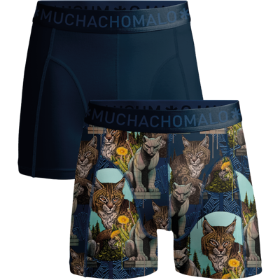 Muchachomalo Boxershorts aus Baumwoll-Modal für Herren – 2er-Pack – Herrenunterwäsch Mehrfarben M Muchachomalo Boxershorts aus Baumwoll-Modal für Herren – 2er-Pack – Herrenunterwäsch Mehrfarben M