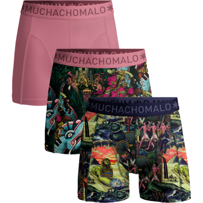 Muchachomalo Herren Boxer Shorts - 3er Pack - Herren Unterwäsche Mehrfarbig S Muchachomalo Herren Boxer Shorts - 3er Pack - Herren Unterwäsche Mehrfarbig S