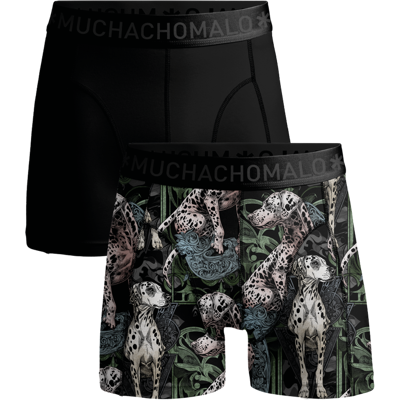 Muchachomalo Boxershorts aus Baumwoll-Modal für Herren – 2er-Pack – Herrenunterwäsch Mehrfarben M Muchachomalo Boxershorts aus Baumwoll-Modal für Herren – 2er-Pack – Herrenunterwäsch Mehrfarben M