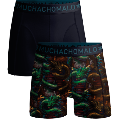 Muchachomalo Boxershorts aus Baumwoll-Modal für Herren – 2er-Pack – Herrenunterwäsch Mehrfarben M Muchachomalo Boxershorts aus Baumwoll-Modal für Herren – 2er-Pack – Herrenunterwäsch Mehrfarben M