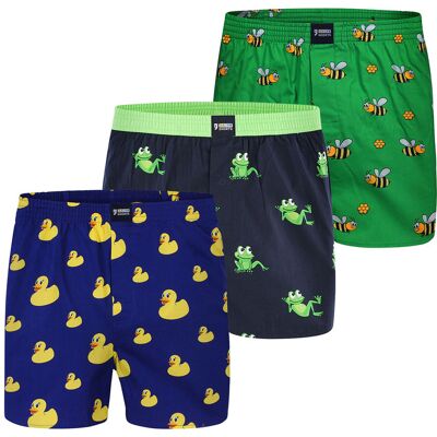 Happy Shorts Herren Boxer MotiveBoxershorts, Unterhose, Boxerbriefs Mehrfarben 2XL Happy Shorts Herren Boxer MotiveBoxershorts, Unterhose, Boxerbriefs Mehrfarben 2XL