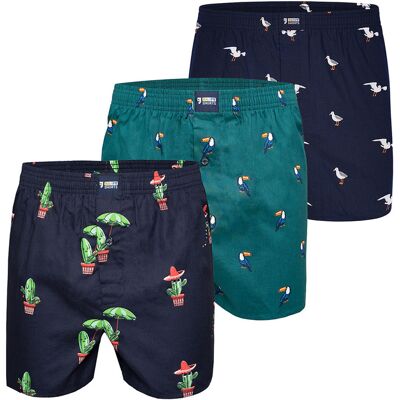 Happy Shorts Herren Boxer MotiveBoxershorts, Unterhose, Boxerbriefs Mehrfarben 2XL Happy Shorts Herren Boxer MotiveBoxershorts, Unterhose, Boxerbriefs Mehrfarben 2XL