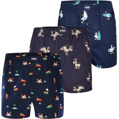 Happy Shorts Herren Boxer MotiveBoxershorts, Unterhose, Boxerbriefs Dunkelblau XL Happy Shorts Herren Boxer MotiveBoxershorts, Unterhose, Boxerbriefs Dunkelblau XL