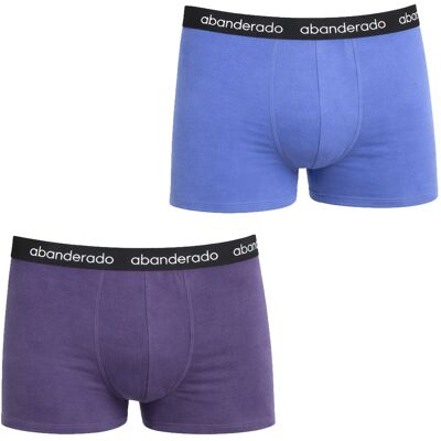 Abanderado 2er-Pack Herren Elastische Baumwollboxershorts AA596 Mehrfarben L Abanderado 2er-Pack Herren Elastische Baumwollboxershorts AA596 Mehrfarben L