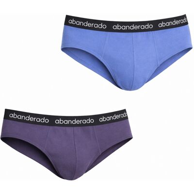 Abanderado 2er-Pack Herren elastische Baumwollslips AA595 Mehrfarben M Abanderado 2er-Pack Herren elastische Baumwollslips AA595 Mehrfarben M