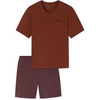 Schiesser Herren Pyjama Comfort EssentialsSchlafanzug, Pyjama Set, Nachtwäsche Rot EU48 Schiesser Herren Pyjama Comfort EssentialsSchlafanzug, Pyjama Set, Nachtwäsche Rot EU48