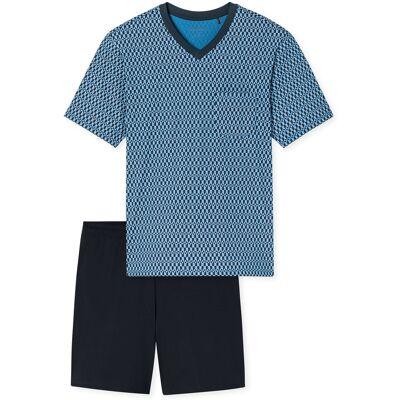 Schiesser Herren Pyjama ComfortSchlafanzug, Pyjama Set, Nachtwäsche Blau EU 54 Schiesser Herren Pyjama ComfortSchlafanzug, Pyjama Set, Nachtwäsche Blau EU 54