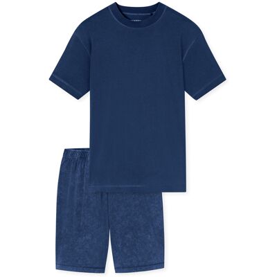 Schiesser Herren Pyjama Modern EssentialsSchlafanzug, Pyjama Set, Nachtwäsche Blau EU58 Schiesser Herren Pyjama Modern EssentialsSchlafanzug, Pyjama Set, Nachtwäsche Blau EU58