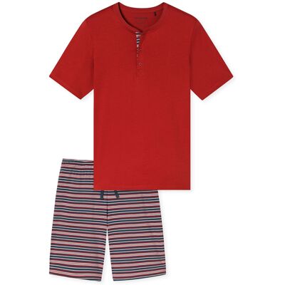 Schiesser Herren Pyjama CasualSchlafanzug, Pyjama Set, Nachtwäsche Rot EU 52 Schiesser Herren Pyjama CasualSchlafanzug, Pyjama Set, Nachtwäsche Rot EU 52