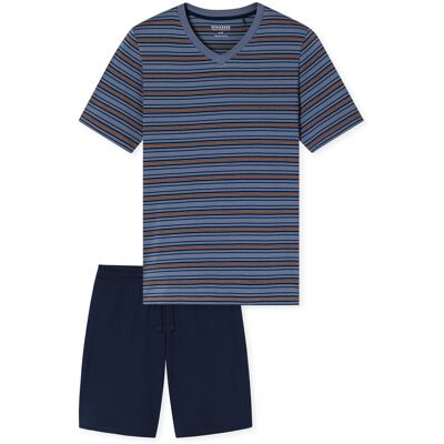 Schiesser Herren Pyjama CasualSchlafanzug, Pyjama Set, Nachtwäsche Blau & Grau Multi EU 54 Schiesser Herren Pyjama CasualSchlafanzug, Pyjama Set, Nachtwäsche Blau & Grau Multi EU 54