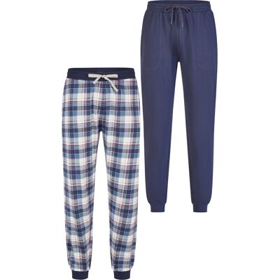 Phil & Co. Berlin Pyjamahose Cozy Classics 2-Pack Dunkelblau M Phil & Co. Berlin Pyjamahose Cozy Classics 2-Pack Dunkelblau M