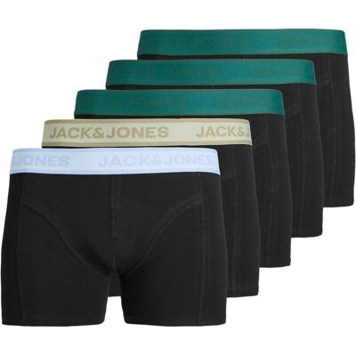 Jack & Jones Jacwesley Solid Trunks 5er-Pack Boxershorts - Schwarz Schwarz XL Jack & Jones Jacwesley Solid Trunks 5er-Pack Boxershorts - Schwarz Schwarz XL