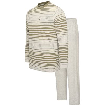 Cappuccino Italia Pyjama Siena Pyjama Grau Grün M Cappuccino Italia Pyjama Siena Pyjama Grau Grün M