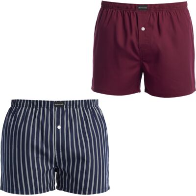 Abanderado 2er-Pack Herren Essenzielle Baumwoll-Boxershorts mit Öffnung AADXY Mehrfarben M Abanderado 2er-Pack Herren Essenzielle Baumwoll-Boxershorts mit Öffnung AADXY Mehrfarben M