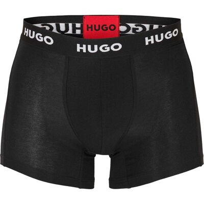Hugo - Boxershorts für Herren, Anliegende Passform (3er-Pack) (Schwarz) Schwarz XL Hugo - Boxershorts für Herren, Anliegende Passform (3er-Pack) (Schwarz) Schwarz XL