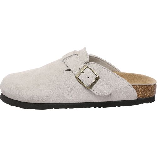 EverAU Australia EVER AU Damen Pintail Leder Komfort Clog Sandalen - Taupe Wildleder Taupe EU 38 / UK 5