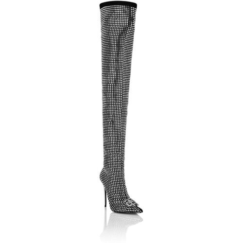 Philipp Plein Overknee-Stiefel Gothic Plein Schwarz EU 38