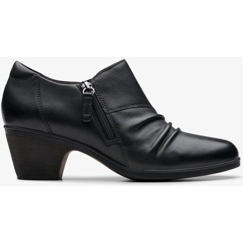 Clarks Emily2 Braley schwarze Leder Schuhe Schwarz EU 40,5 / UK 7