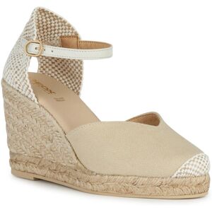 Geox D GELSA Damen-Sandalen In Hellbeige Beige EU 41 / UK 7,5 Geox D GELSA Damen-Sandalen In Hellbeige Beige EU 41 / UK 7,5