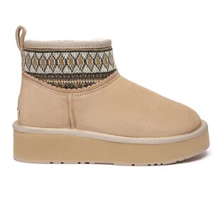 EverAU Australia EVER AU Australien Damen Plover Gewobene Knöchel-Plateau-Stiefel Sand EU 36 / UK 3 EverAU Australia EVER AU Australien Damen Plover Gewobene Knöchel-Plateau-Stiefel Sand EU 36 / UK 3