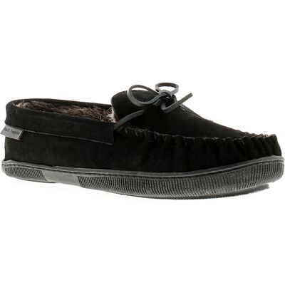 Hush Puppies Herrenslipper aus echtem Wildleder mit kuscheligem Kunstpelzfutter und Socke mit flexiblem, strapazierfähigem Sol Schwarz EU 44.5 / UK 10 Hush Puppies Herrenslipper aus echtem Wildleder mit kuscheligem Kunstpelzfutter und Socke mit flexiblem, strapazierfähigem Sol Schwarz EU 44.5 / UK 10