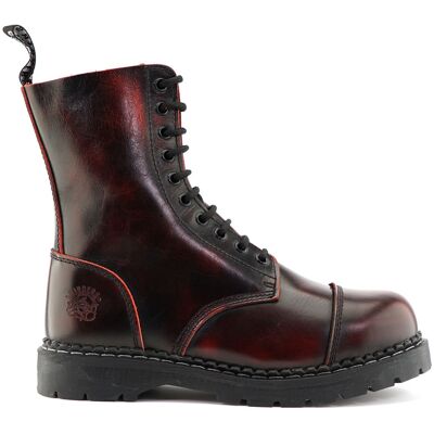 Grinders Unisex-Schnürstiefel aus Leder mit Stahlkappe, Weinrot, Stag ACS Burgund EU 43 / UK 9 Grinders Unisex-Schnürstiefel aus Leder mit Stahlkappe, Weinrot, Stag ACS Burgund EU 43 / UK 9