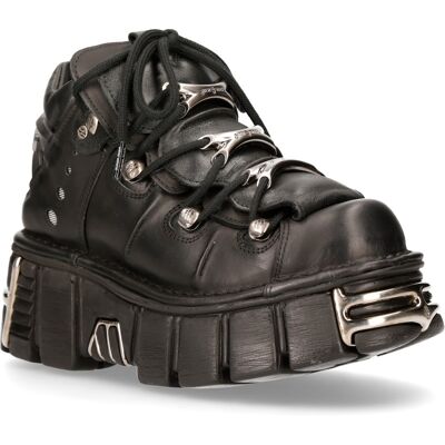 New Rock Schwarze Gothic-Stiefeletten-106-S1 Schwarz EU46 New Rock Schwarze Gothic-Stiefeletten-106-S1 Schwarz EU46