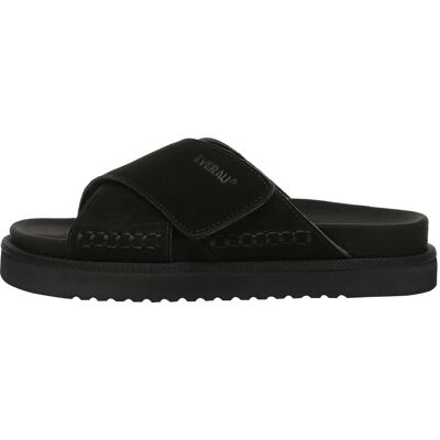 EverAU Australia EVER AU Damen Leder Sandalen - Rose Schwarz EU 38 / UK 5 EverAU Australia EVER AU Damen Leder Sandalen - Rose Schwarz EU 38 / UK 5