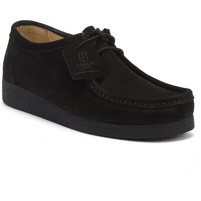 TOWER London Apache Schwarz Wildleder Schuhe Schwarz EU 44.5 / UK 10 TOWER London Apache Schwarz Wildleder Schuhe Schwarz EU 44.5 / UK 10