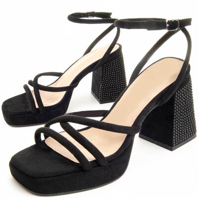 Montevita Absatzsandale Festsand in Schwarz Schwarz EU 37 Montevita Absatzsandale Festsand in Schwarz Schwarz EU 37