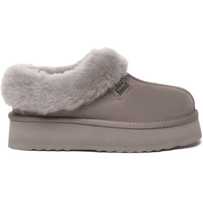 EverAU Australia EVER AU Damen Leder Hausschuhe - Topknot Braun EU 37 / UK 4 EverAU Australia EVER AU Damen Leder Hausschuhe - Topknot Braun EU 37 / UK 4